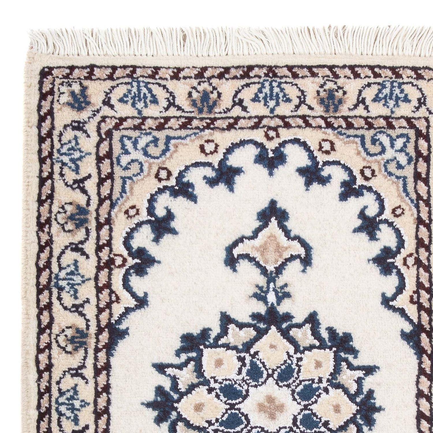 Alfombra persa - Nain - 60 x 40 cm - crema