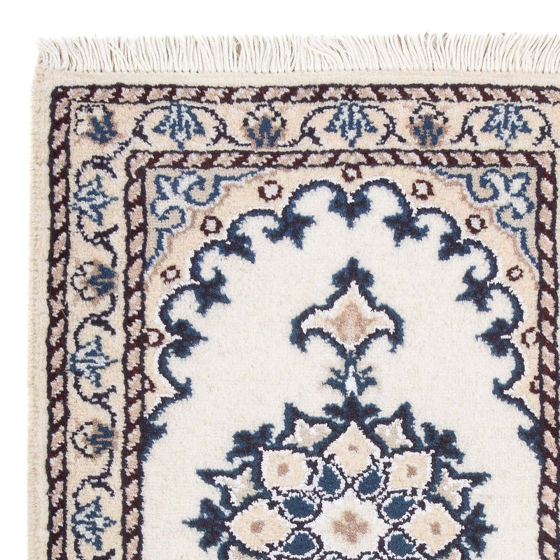 Alfombra persa - Nain - 60 x 40 cm - crema