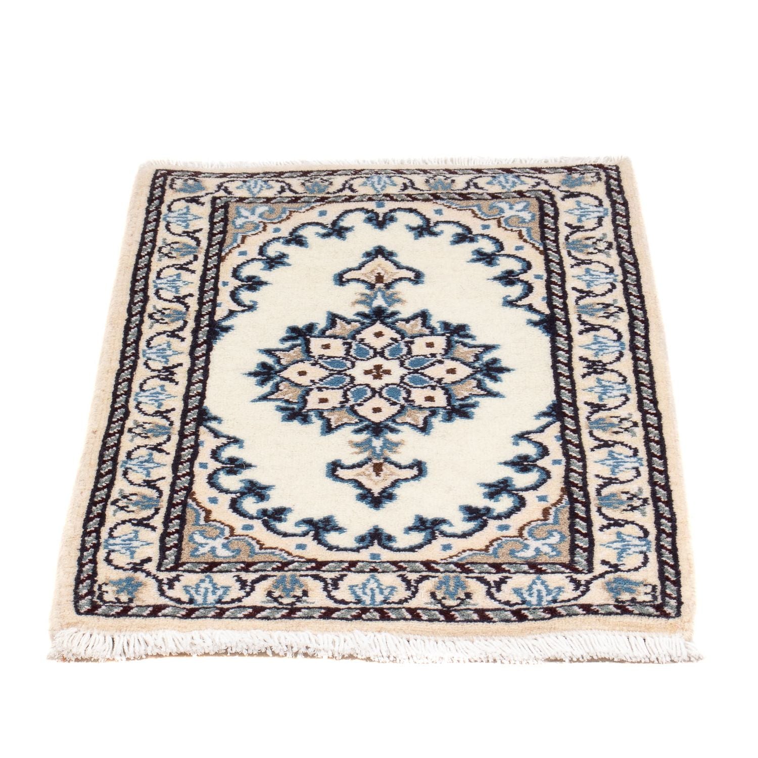 Alfombra persa - Nain - 60 x 40 cm - crema