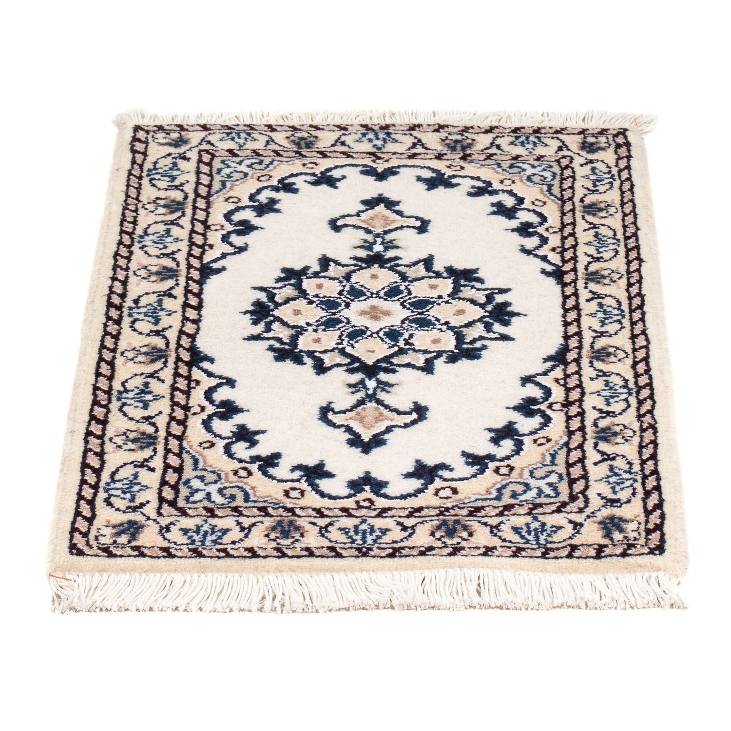 Alfombra persa - Nain - 60 x 40 cm - crema
