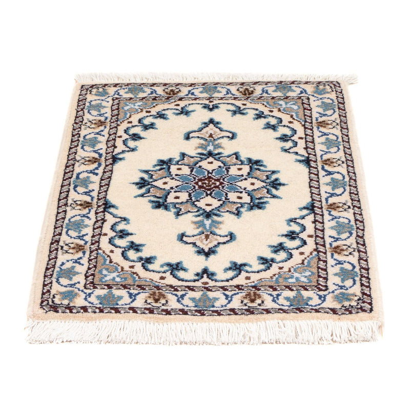 Alfombra persa - Nain - 60 x 40 cm - crema