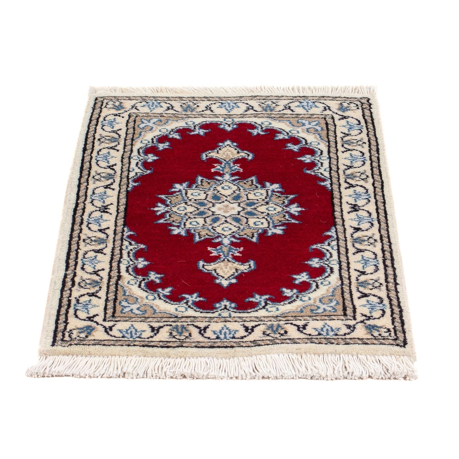 Alfombra persa - Nain - 60 x 40 cm - rojo
