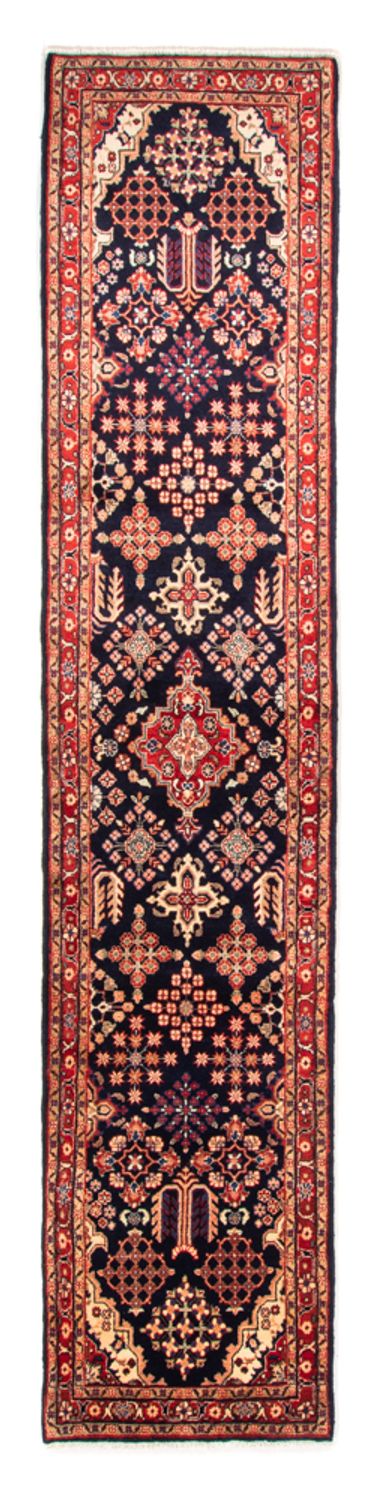 Alfombra de pasillo Alfombra persa - Clásica - 382 x 80 cm - azul oscuro
