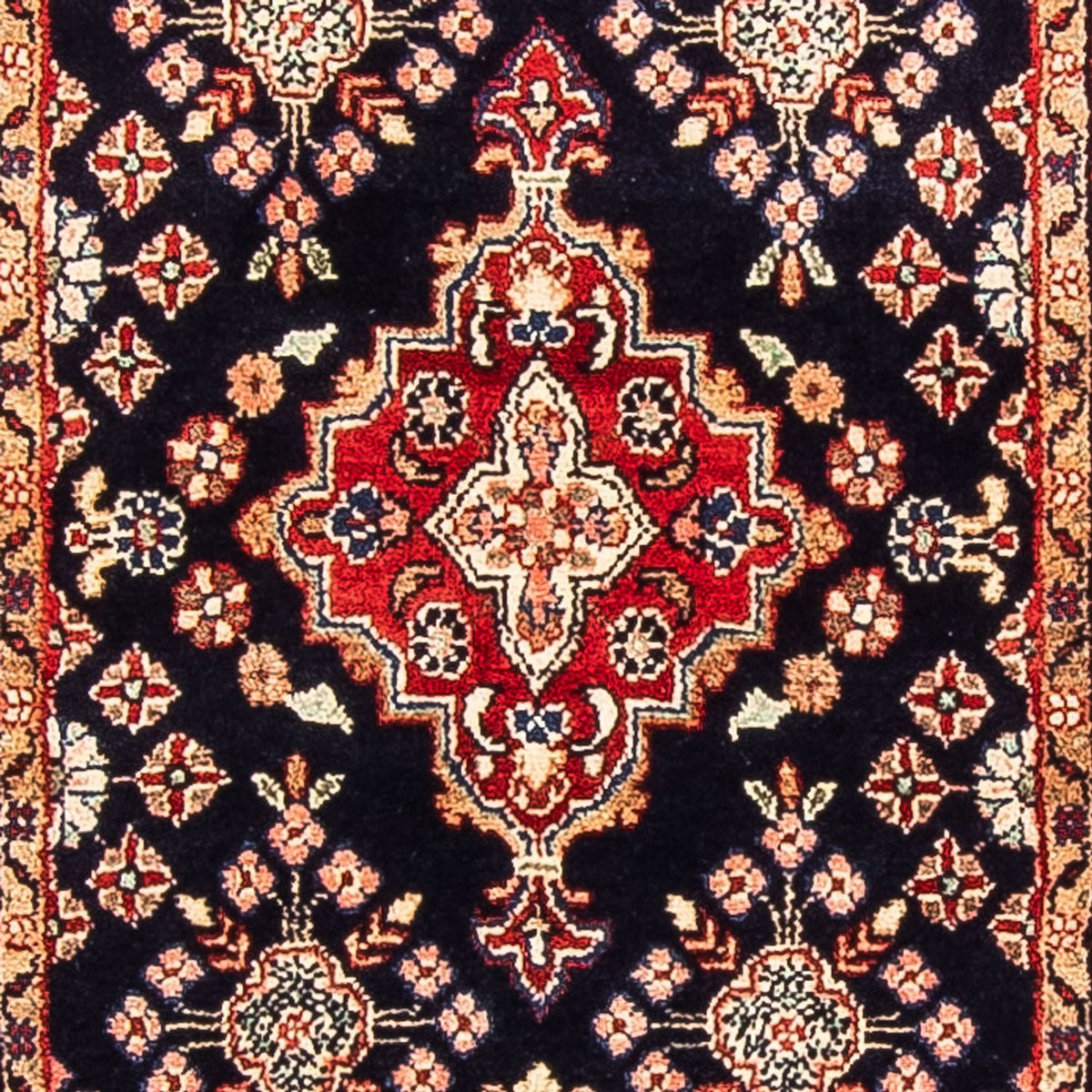 Alfombra de pasillo Alfombra persa - Clásica - 382 x 80 cm - azul oscuro