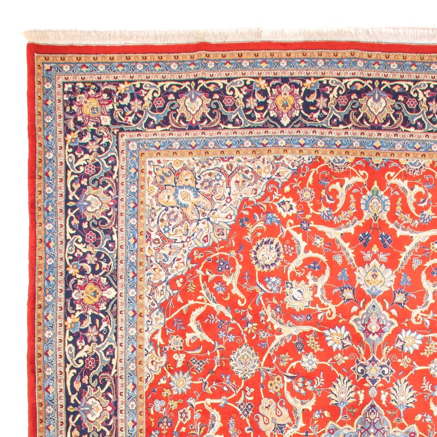 Alfombra Persa - Isfahan - Prima - 461 x 338 cm - rojo