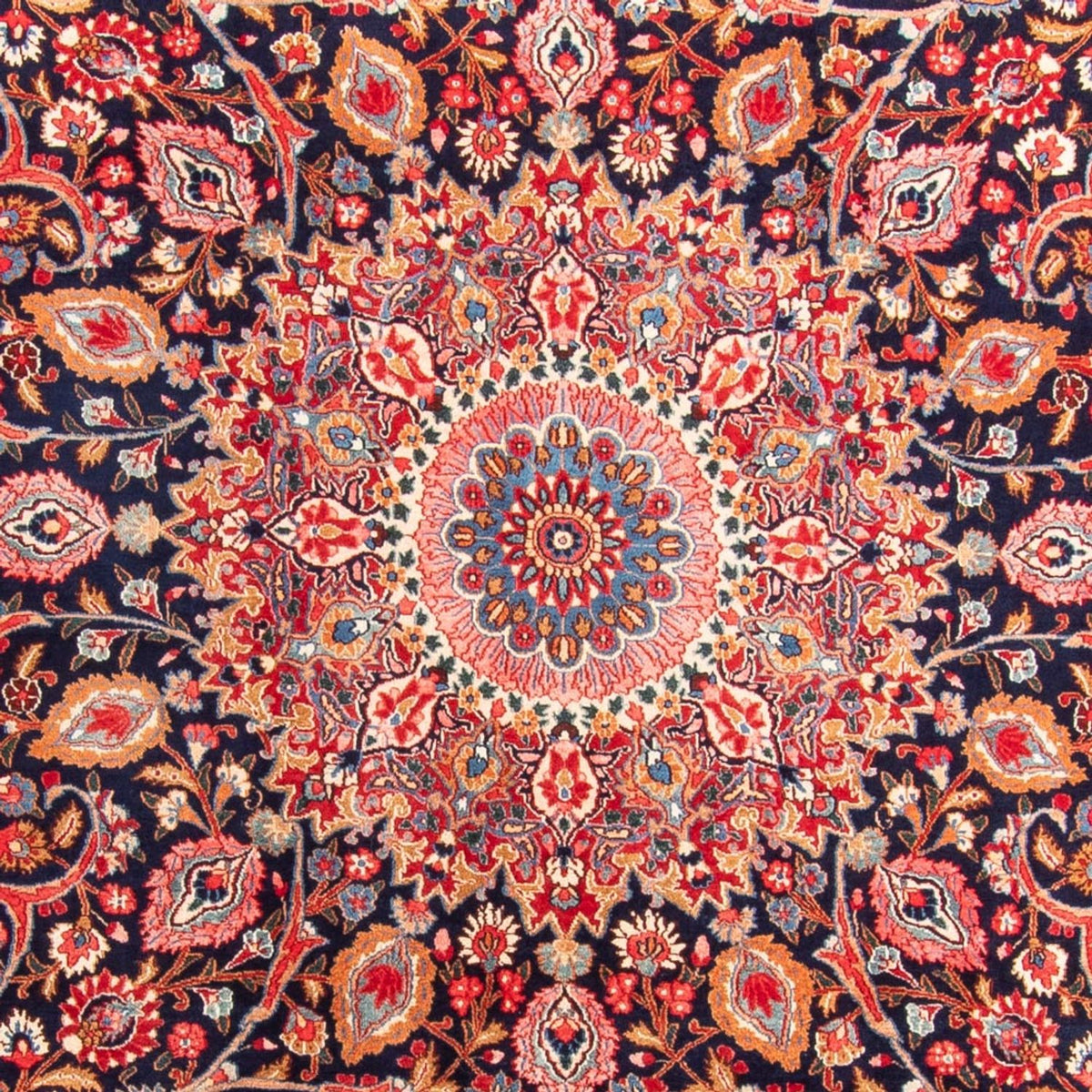Alfombra persa - Clásica - 303 x 200 cm - azul oscuro