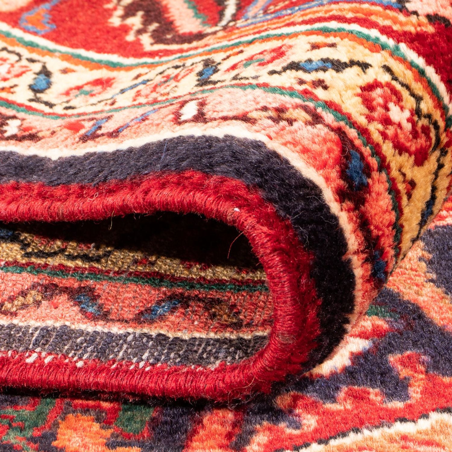 Alfombra persa - Nómada - 323 x 220 cm - azul oscuro