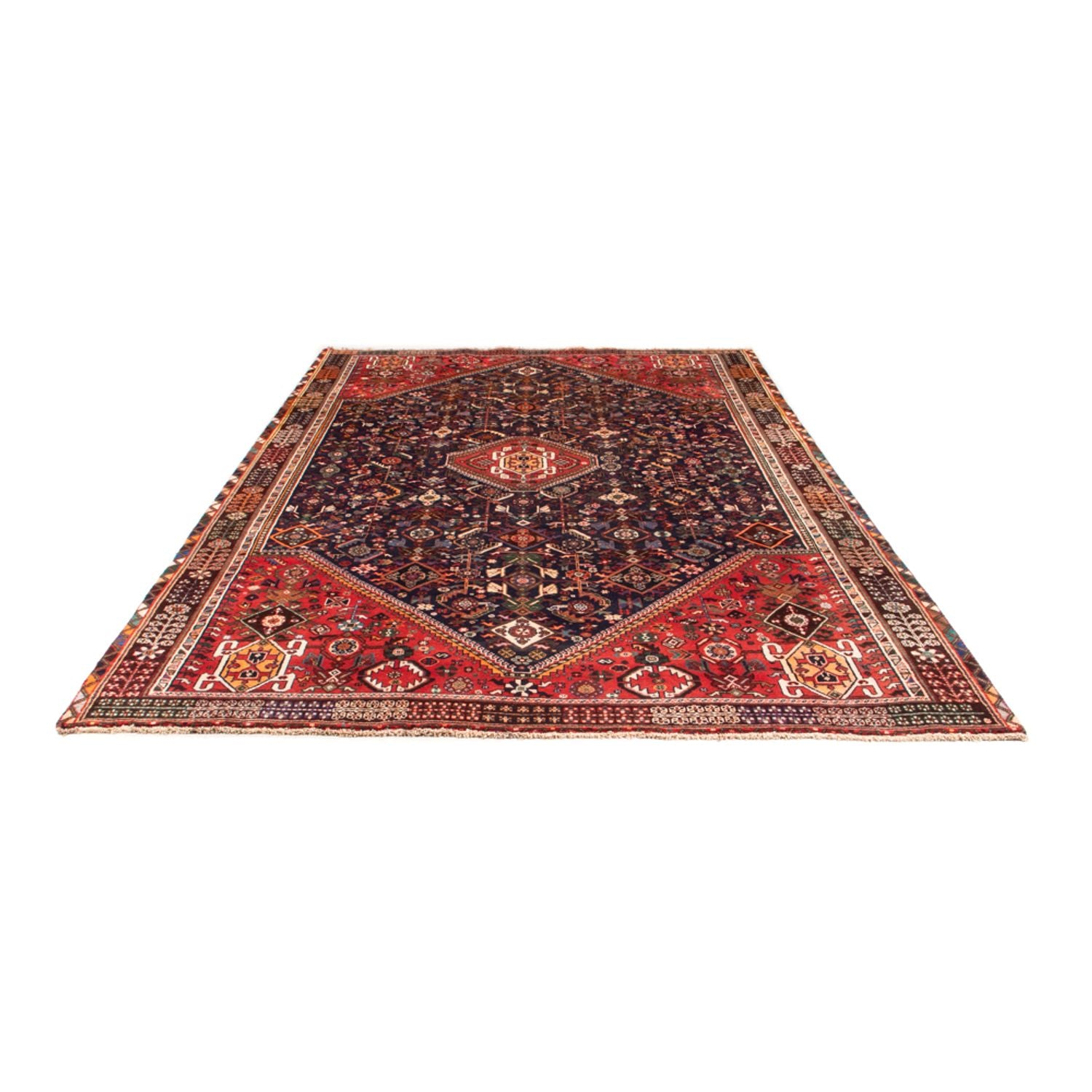 Alfombra persa - Nómada - 285 x 185 cm - azul oscuro
