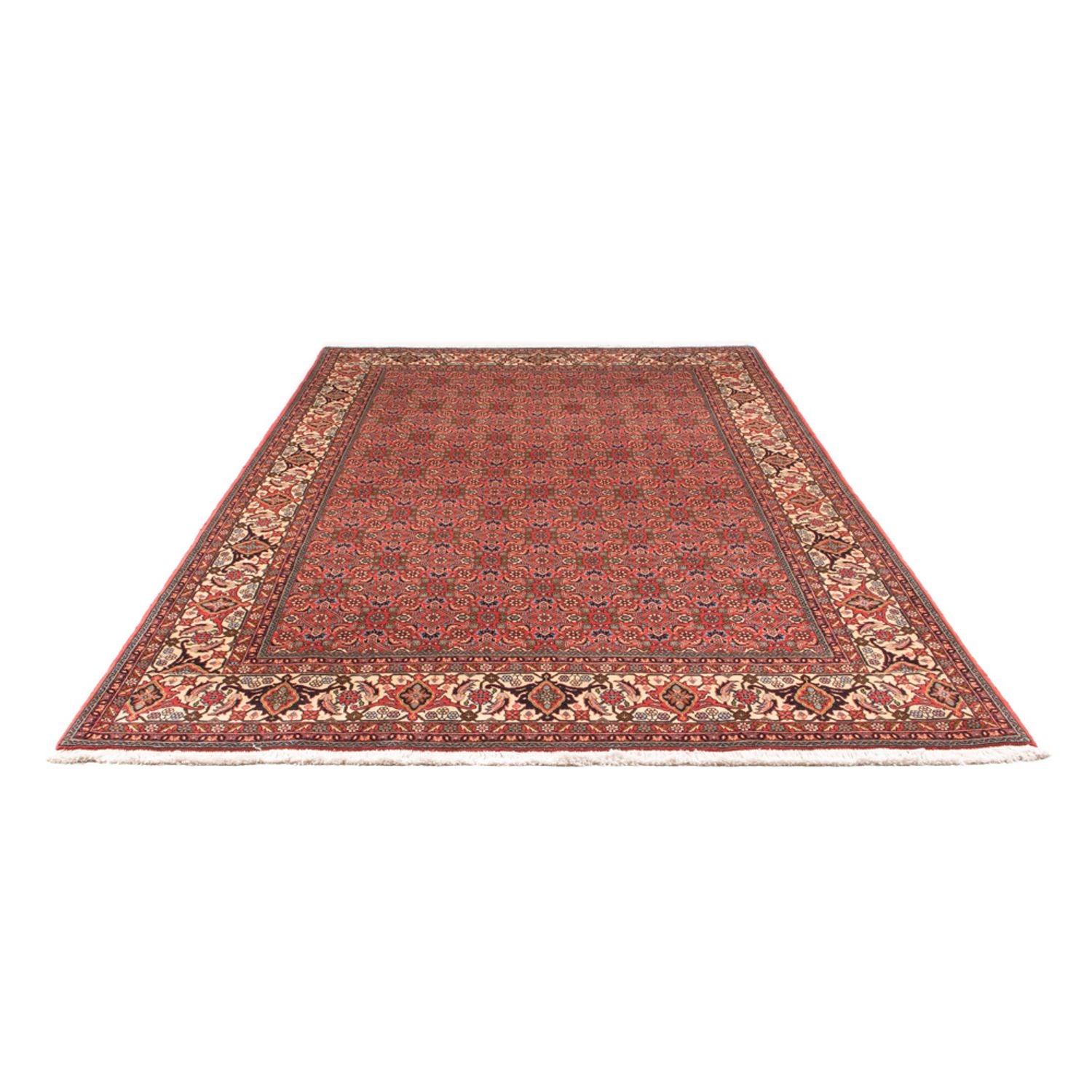 Alfombra persa - Bidjar - 300 x 198 cm - rojo