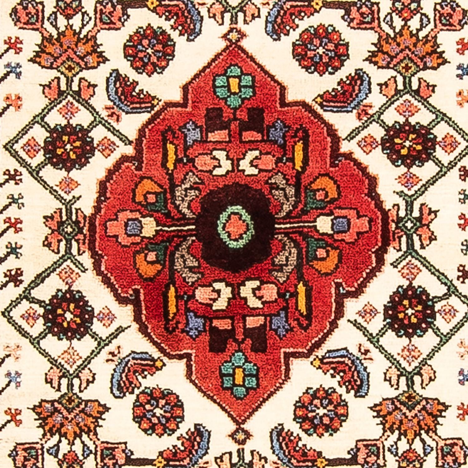 Alfombra de pasillo Alfombra persa - Nómada - 305 x 103 cm - beige