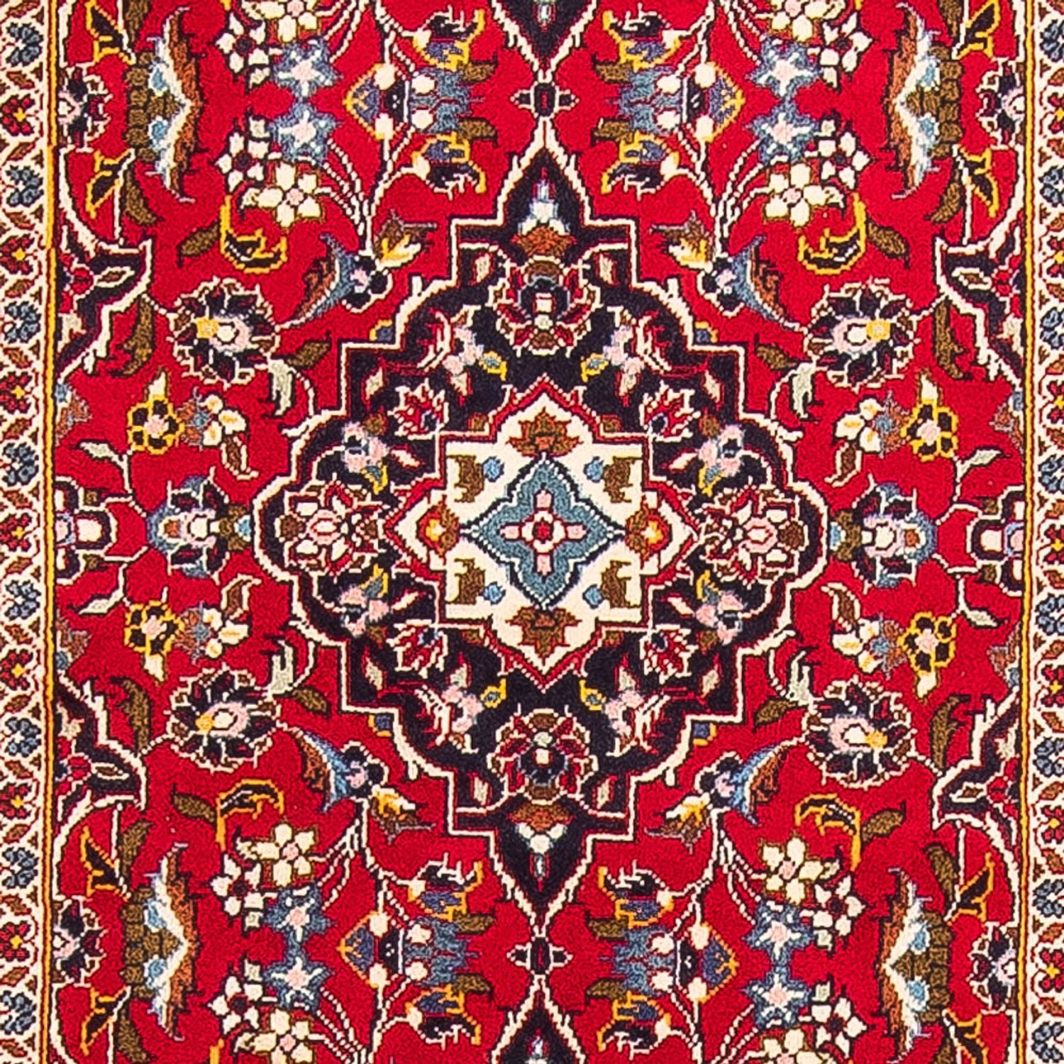 Alfombra de pasillo Alfombra persa - Keshan - 312 x 100 cm - rojo