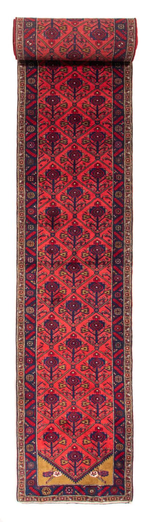 Alfombra de pasillo Alfombra persa - Nómada - 688 x 83 cm - rojo