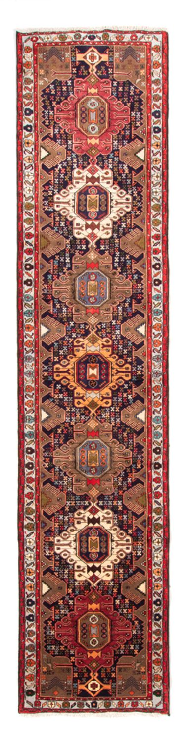 Alfombra de pasillo Alfombra persa - Nómada - 385 x 85 cm - azul oscuro