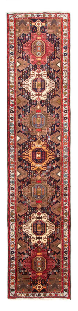 Alfombra de pasillo Alfombra persa - Nómada - 385 x 85 cm - azul oscuro