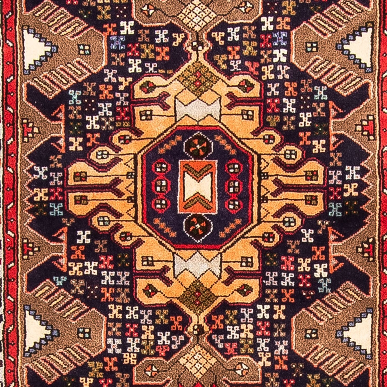Alfombra de pasillo Alfombra persa - Nómada - 385 x 85 cm - azul oscuro