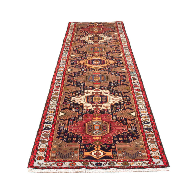 Alfombra de pasillo Alfombra persa - Nómada - 385 x 85 cm - azul oscuro