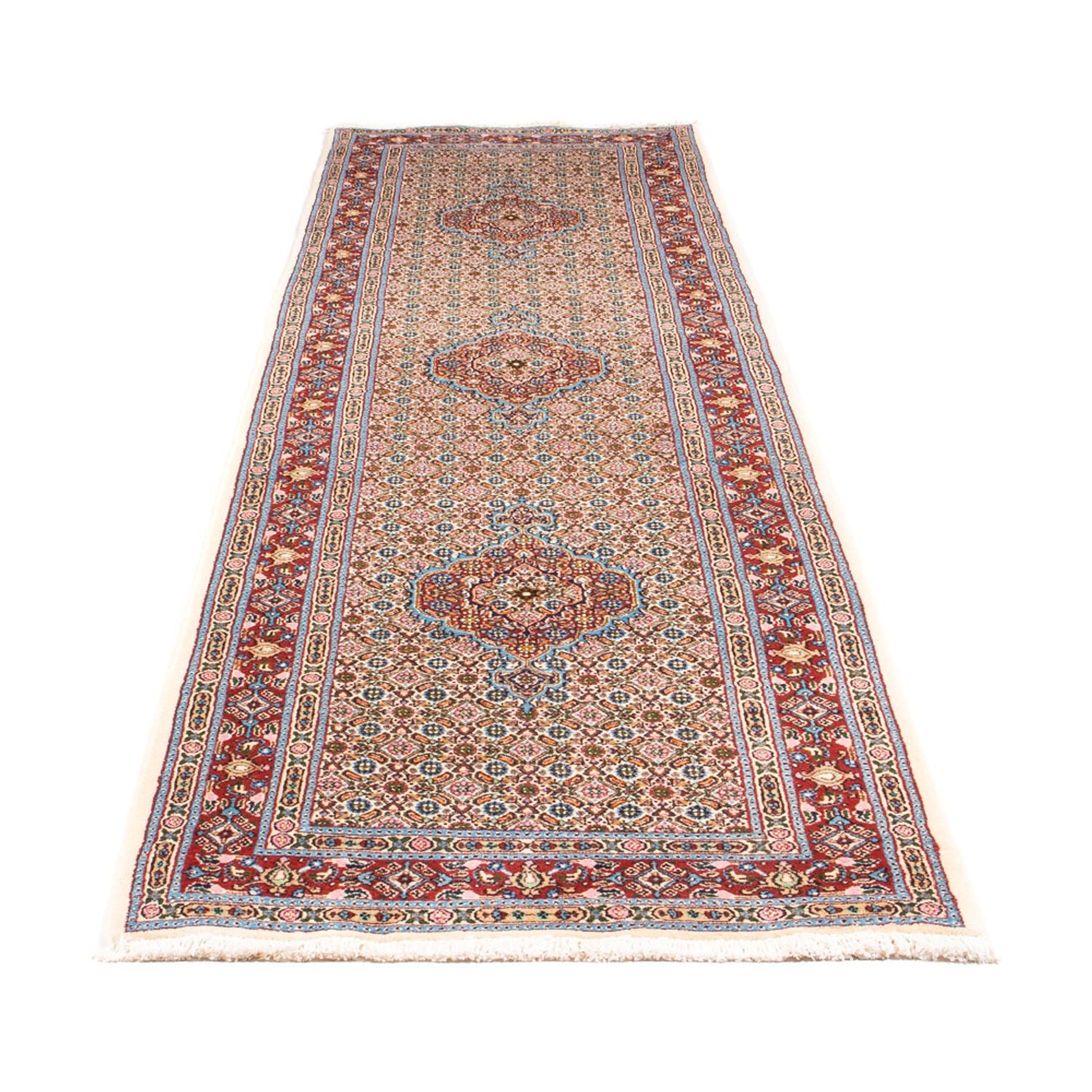 Alfombra de pasillo Alfombra persa - Clásica - 342 x 77 cm - beige