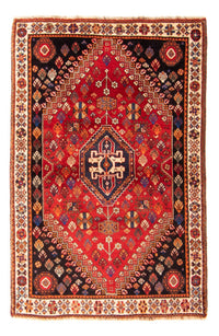 Alfombra persa - Nómada - 161 x 108 cm - rojo