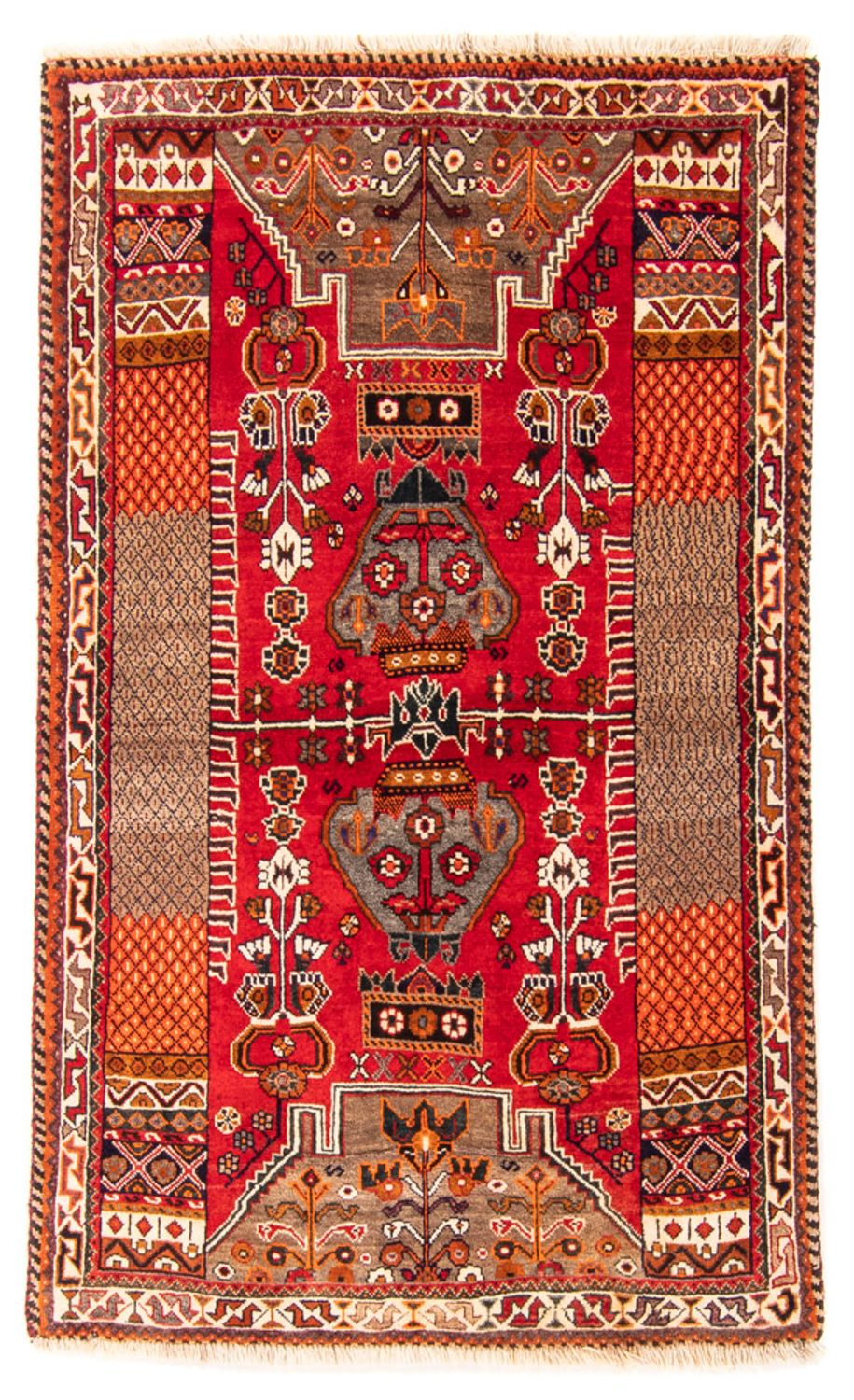 Alfombra persa - Nómada - 165 x 100 cm - rojo