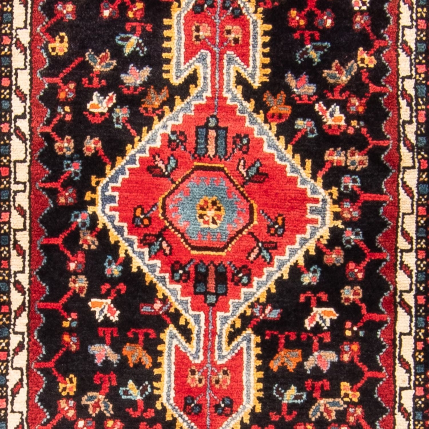 Alfombra persa - Nómada - 164 x 102 cm - azul oscuro