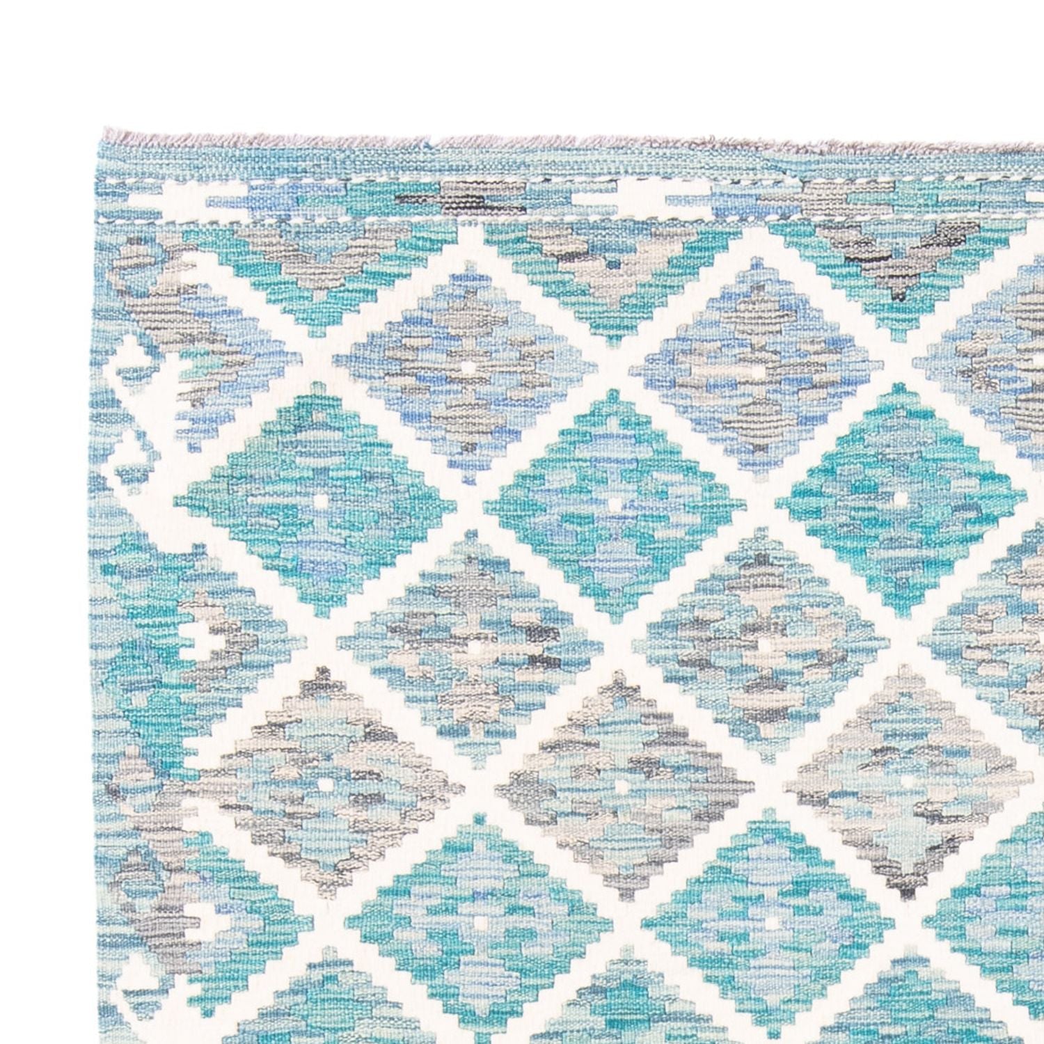 Alfombra Kelim - Tendencia - 241 x 183 cm - multicolor