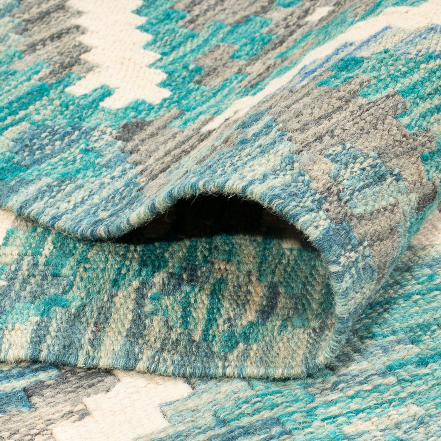 Alfombra Kelim - Tendencia - 241 x 183 cm - multicolor