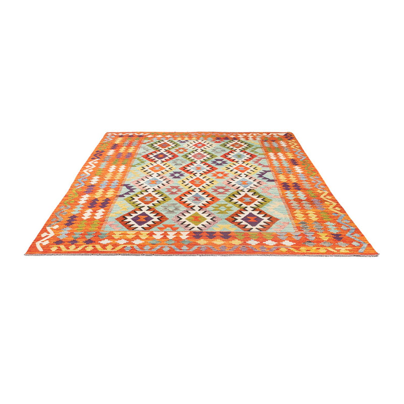 Alfombra Kelim - Splash - 247 x 176 cm - multicolor