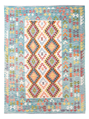 Alfombra Kelim - Splash - 251 x 182 cm - multicolor