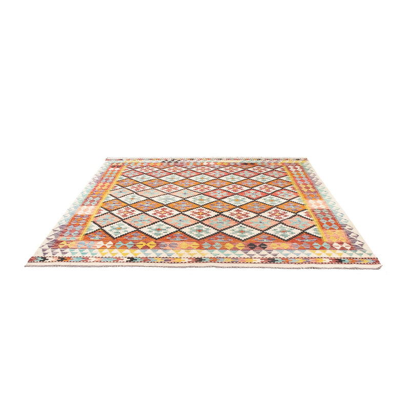 Alfombra Kelim - Splash - 239 x 200 cm - multicolor