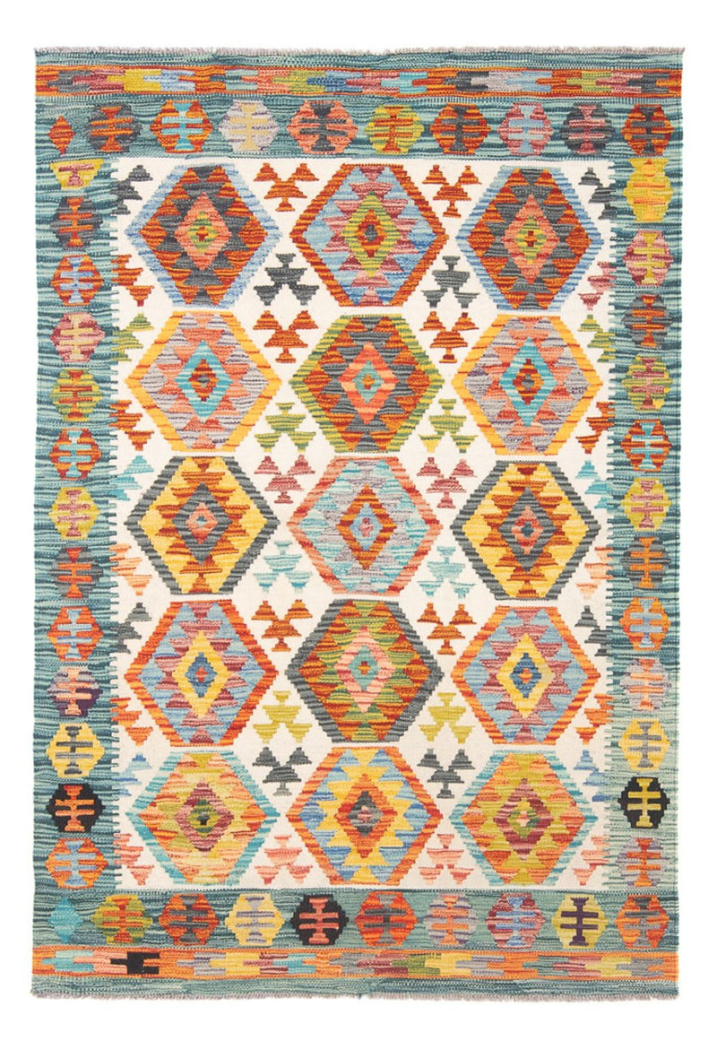 Alfombra Kelim - Splash - 182 x 126 cm - multicolor