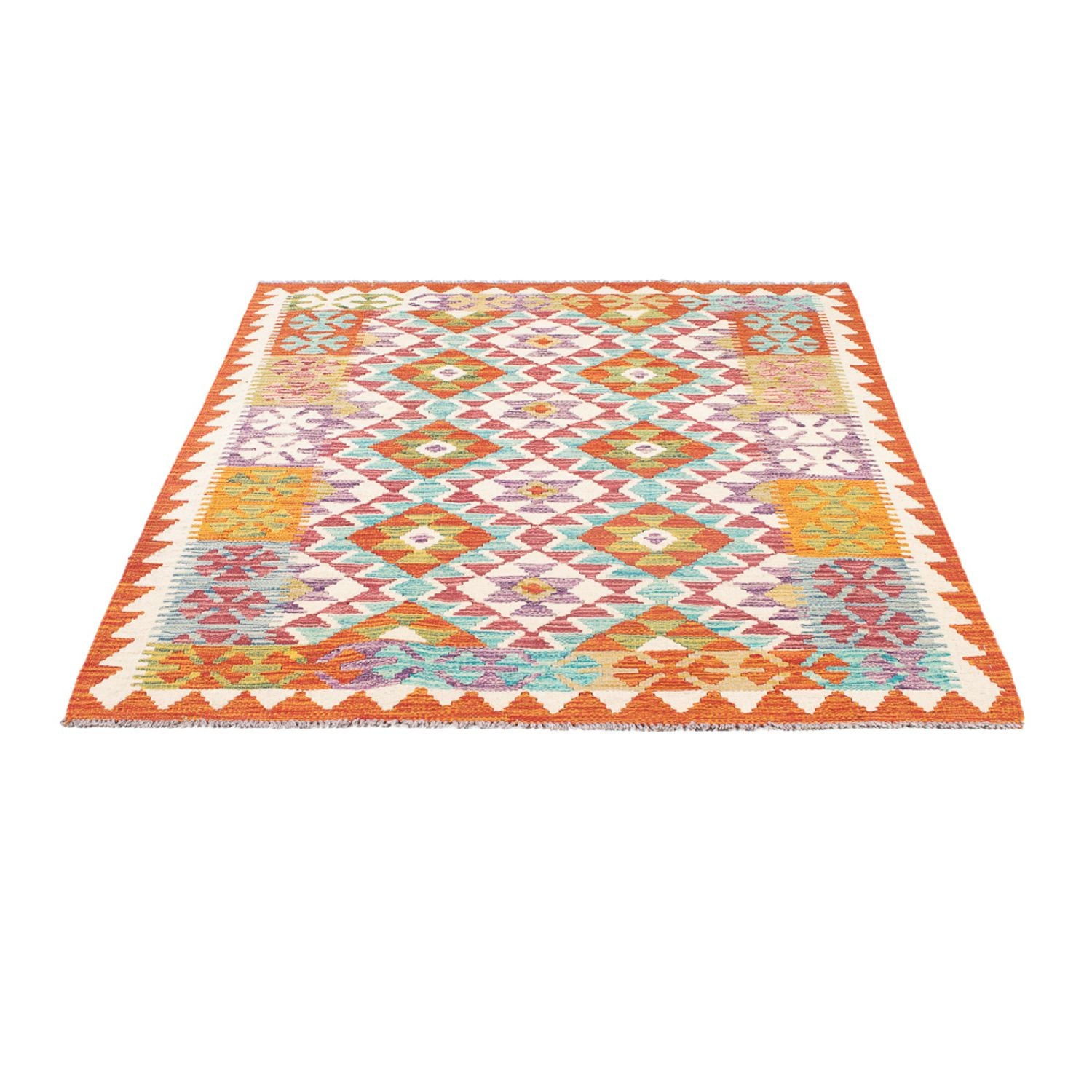 Alfombra Kelim - Splash - 166 x 119 cm - multicolor