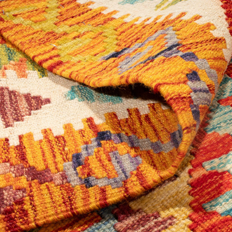Alfombra Kelim - Splash - 190 x 123 cm - multicolor