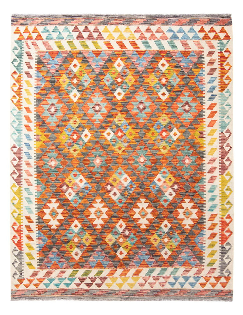 Alfombra Kelim - Splash - 195 x 156 cm - multicolor