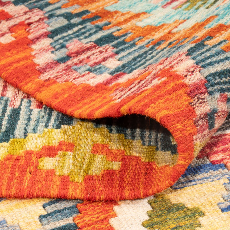 Alfombra Kelim - Splash - 197 x 162 cm - multicolor