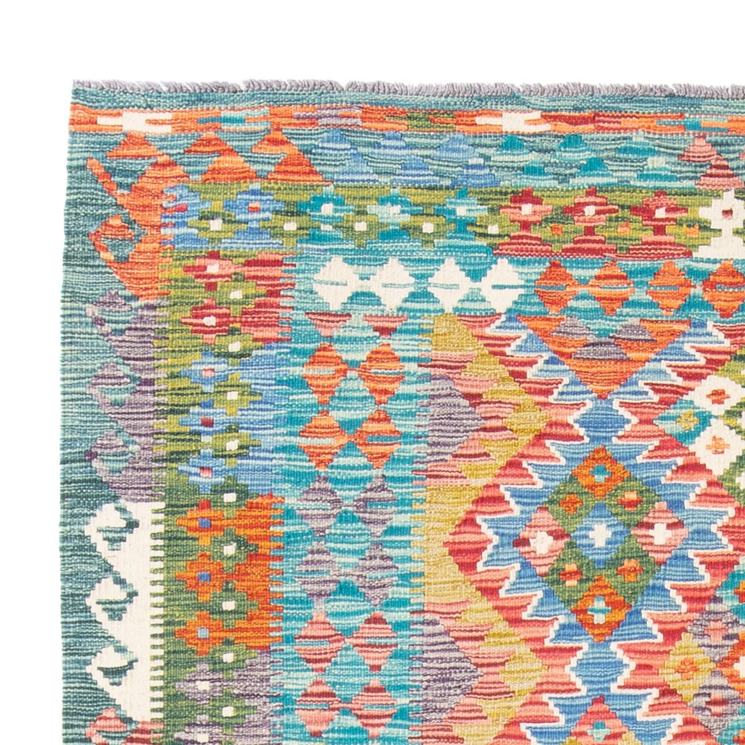 Alfombra Kelim - Splash - 196 x 152 cm - multicolor