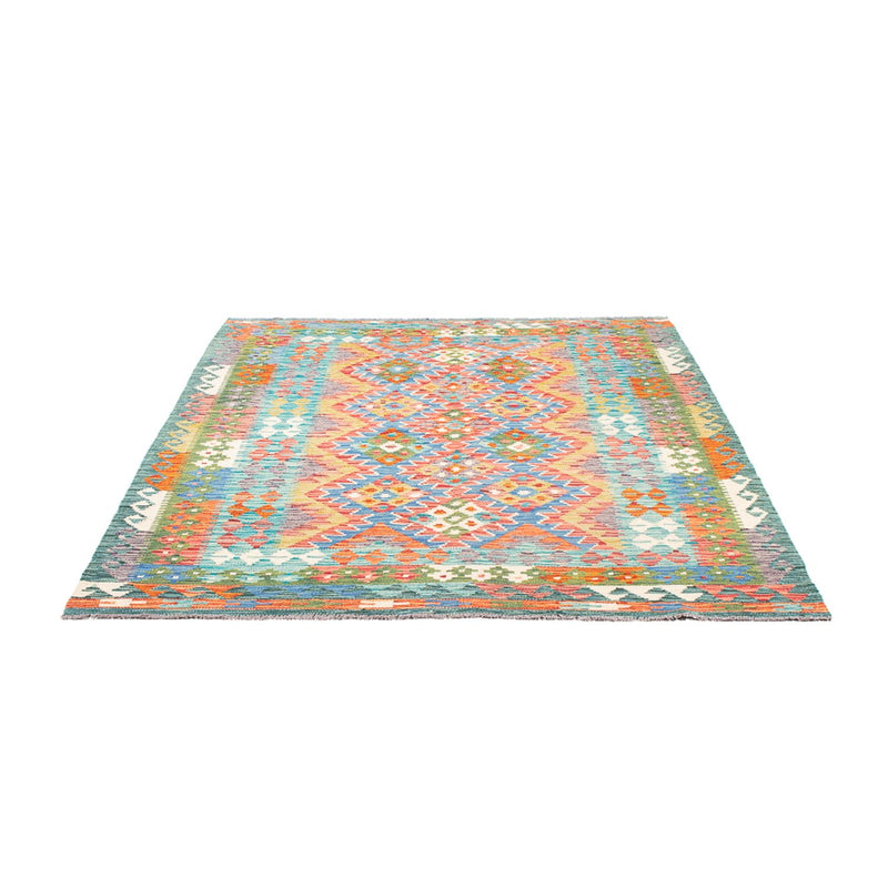 Alfombra Kelim - Splash - 196 x 152 cm - multicolor