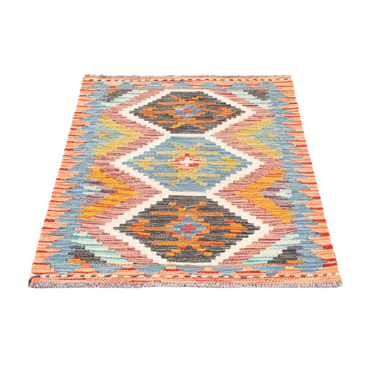 Alfombra Kelim - Splash - 92 x 63 cm - multicolor