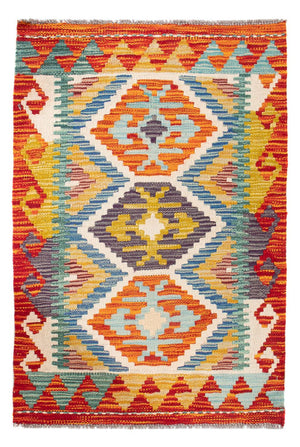 Alfombra Kelim - Splash - 91 x 62 cm - multicolor