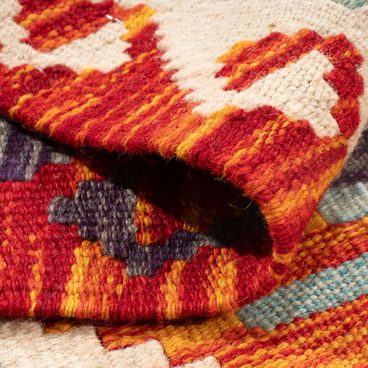 Alfombra Kelim - Splash - 91 x 62 cm - multicolor