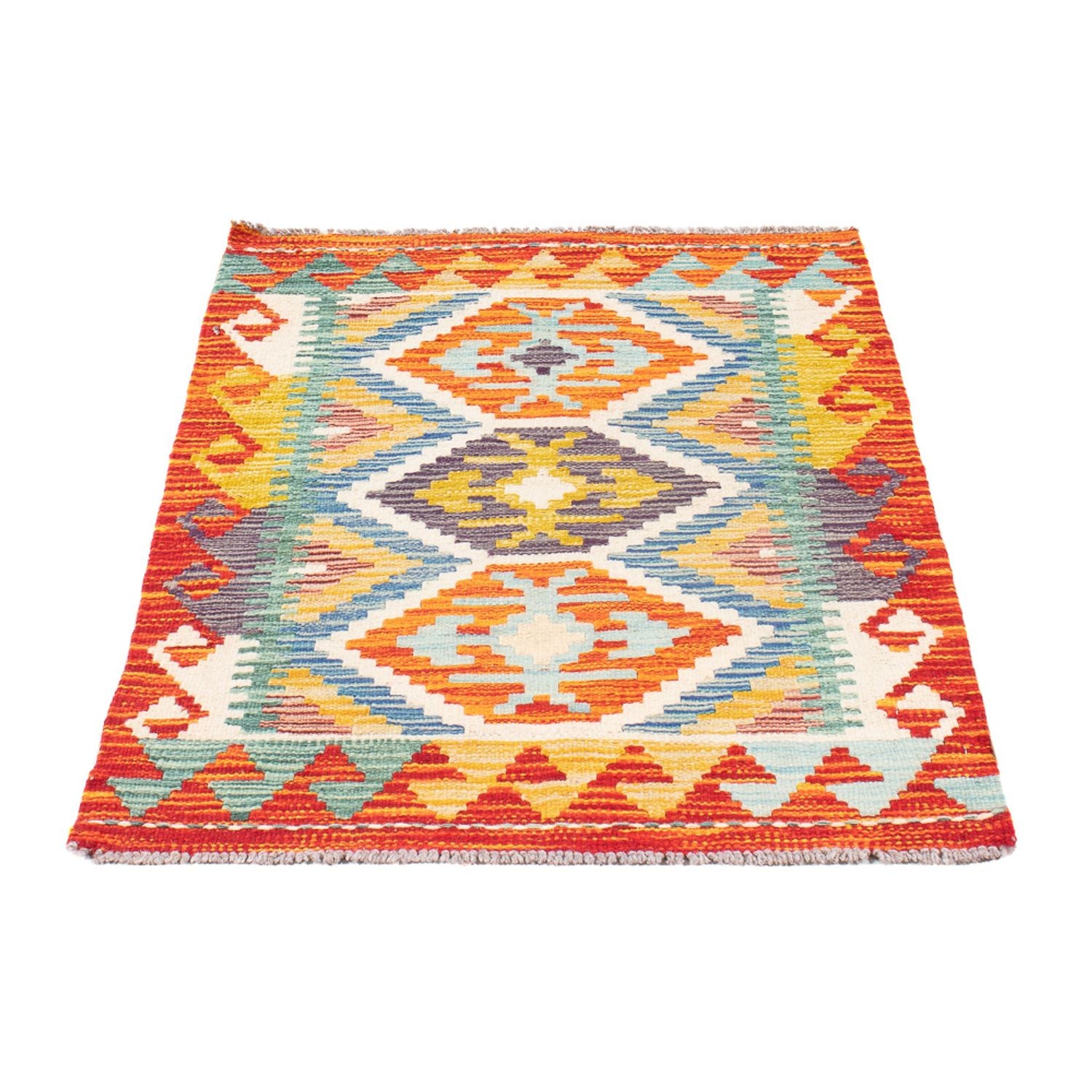 Alfombra Kelim - Splash - 91 x 62 cm - multicolor