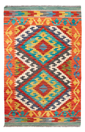 Alfombra Kelim - Splash - 90 x 60 cm - multicolor
