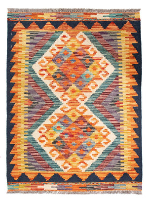 Alfombra Kelim - Splash - 85 x 62 cm - multicolor