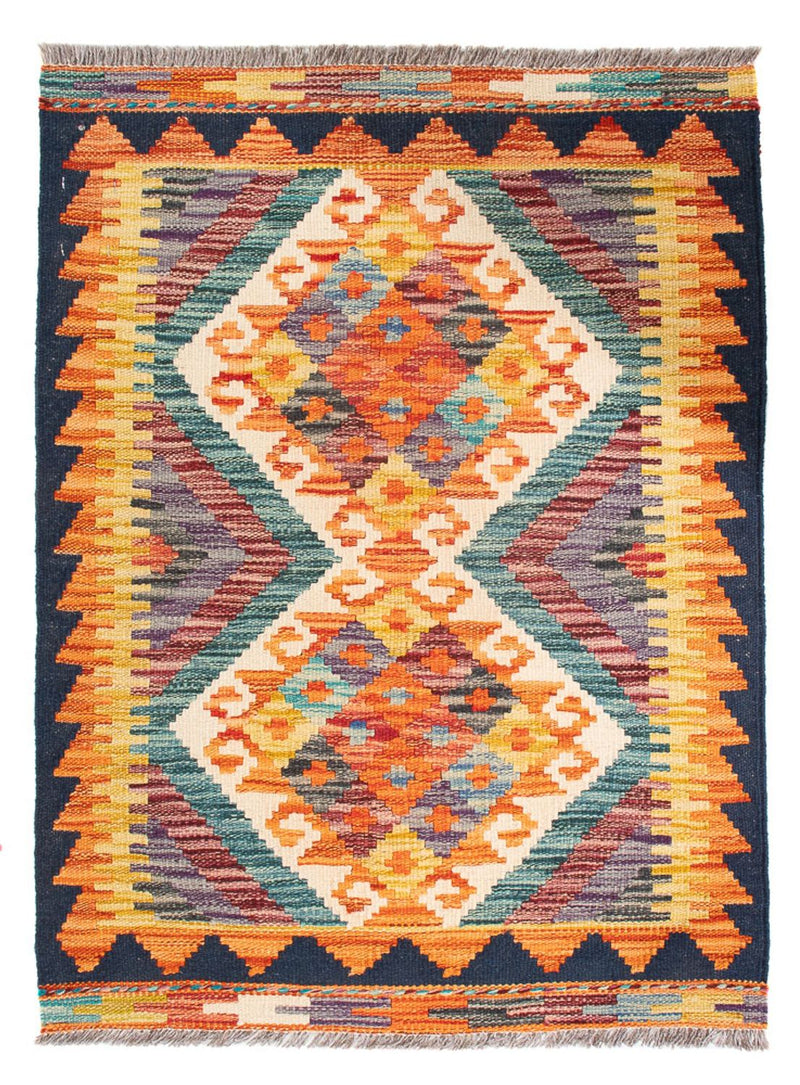 Alfombra Kelim - Splash - 85 x 62 cm - multicolor