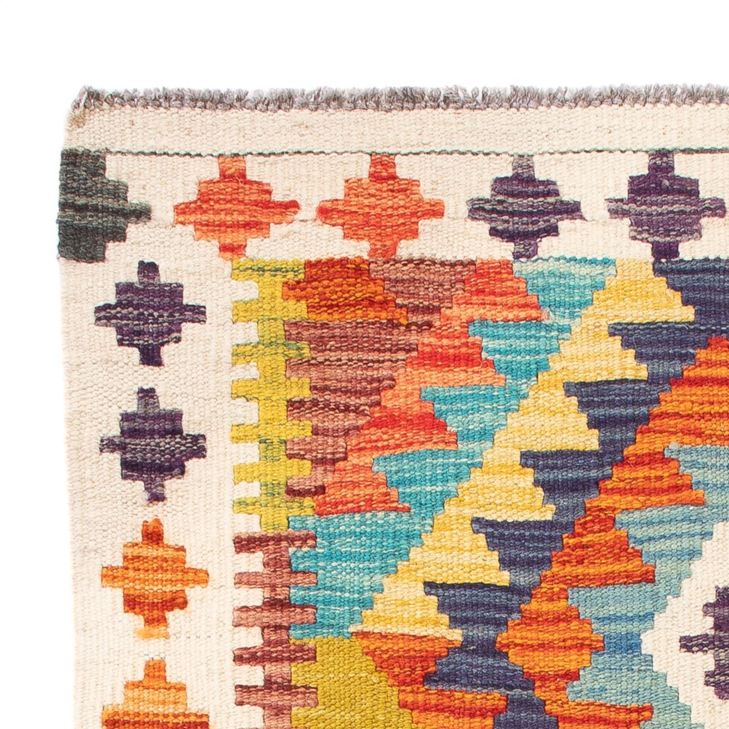Alfombra Kelim - Splash - 84 x 62 cm - multicolor