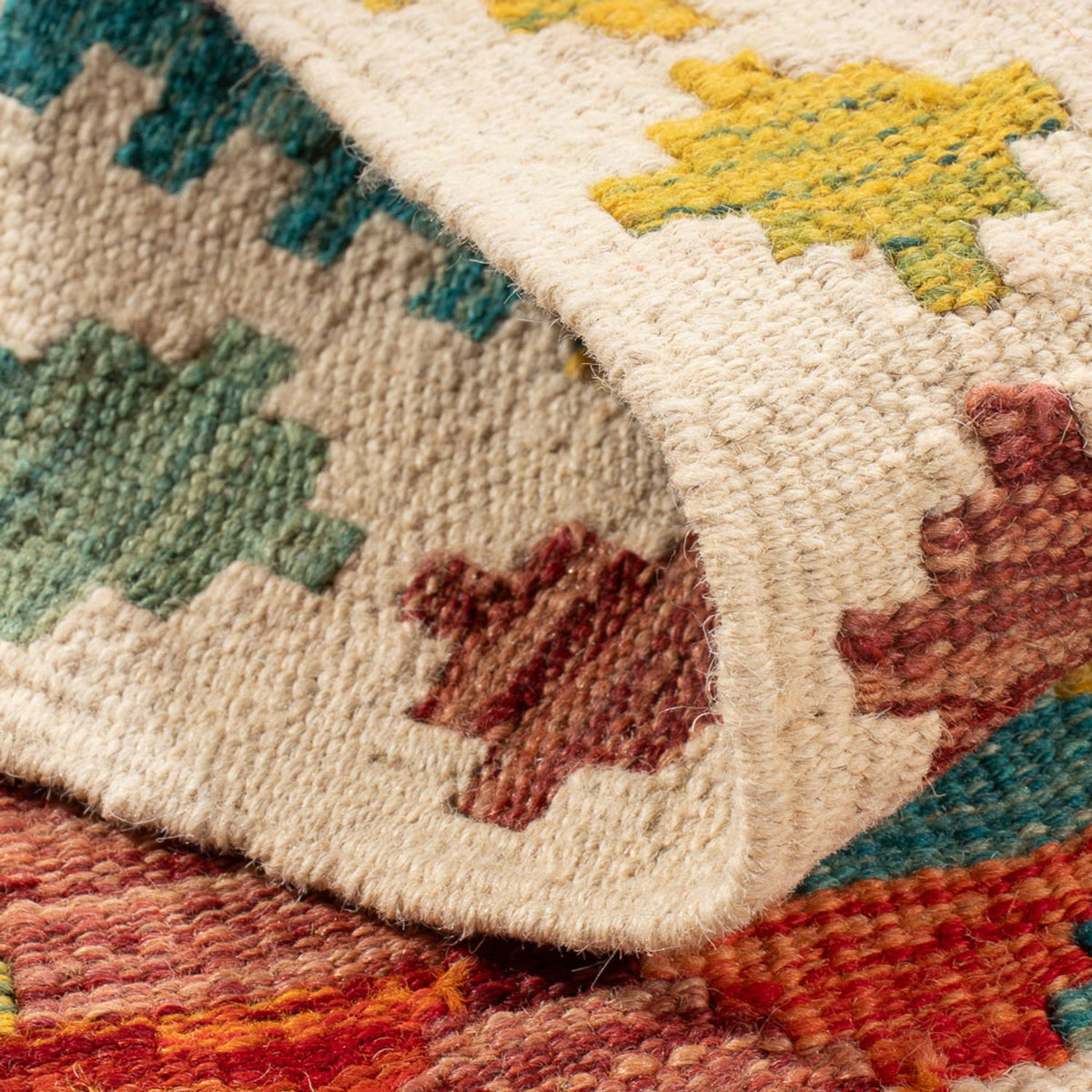 Alfombra Kelim - Splash - 84 x 62 cm - multicolor