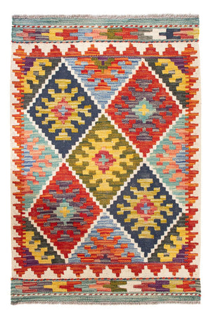 Alfombra Kelim - Splash - 93 x 65 cm - multicolor