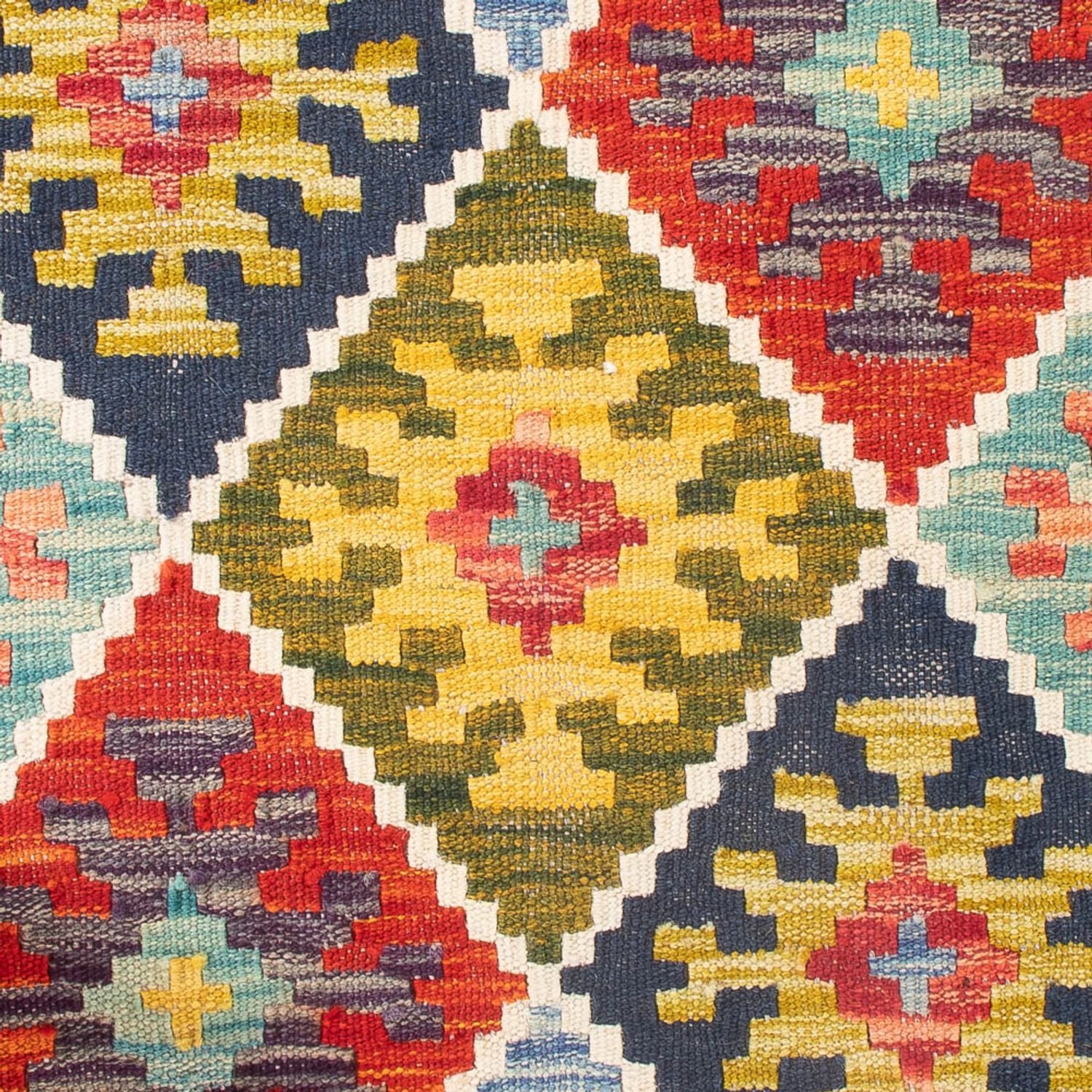 Alfombra Kelim - Splash - 93 x 65 cm - multicolor