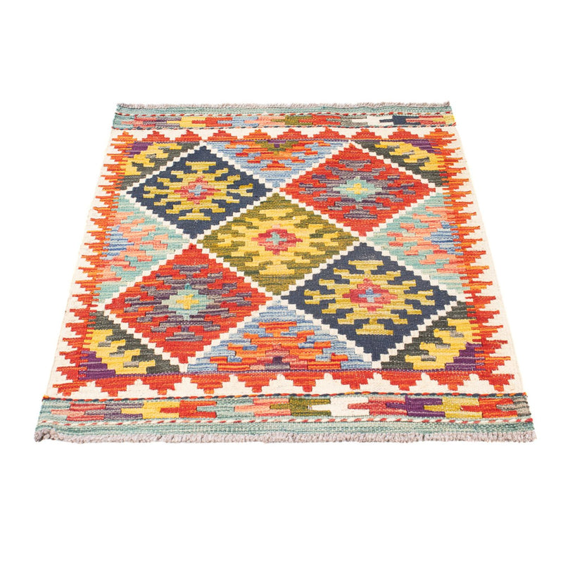 Alfombra Kelim - Splash - 93 x 65 cm - multicolor