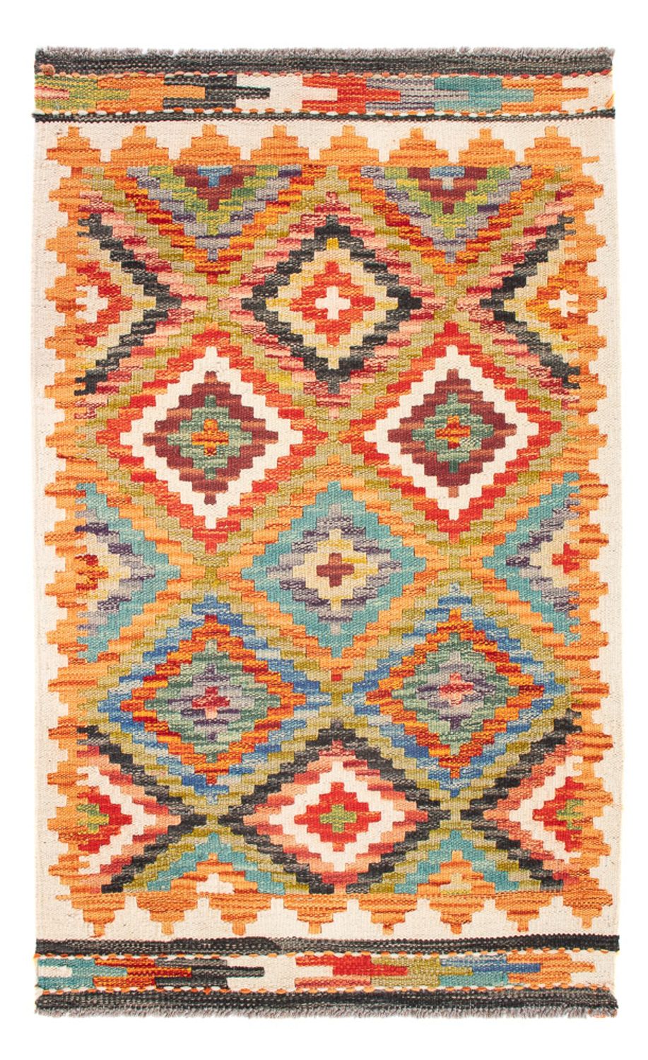 Alfombra Kelim - Splash - 98 x 60 cm - multicolor