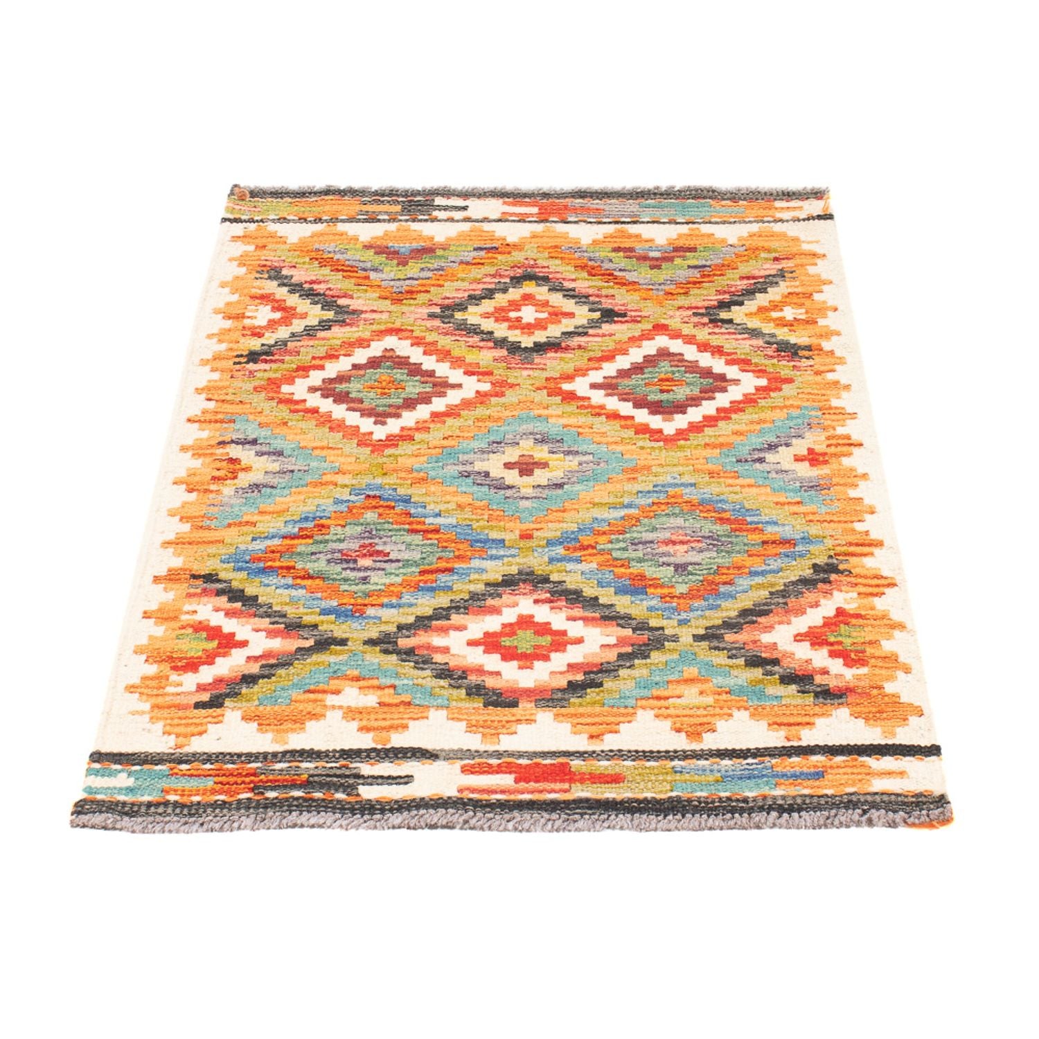 Alfombra Kelim - Splash - 98 x 60 cm - multicolor